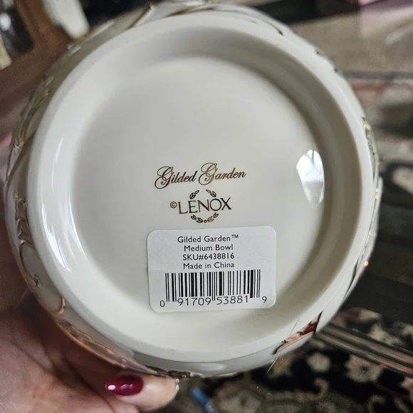 Lenox Gilded Garden bowl - Picture 2 of 3